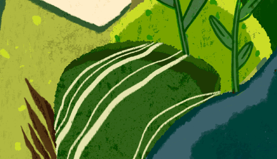 tips:装饰肌理要注意不能太过丰富,否则花纹过于平均,会使画面没有