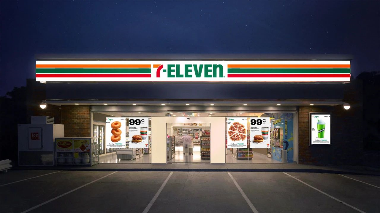 7-eleven便利店全新vi视觉爆光-虎课网