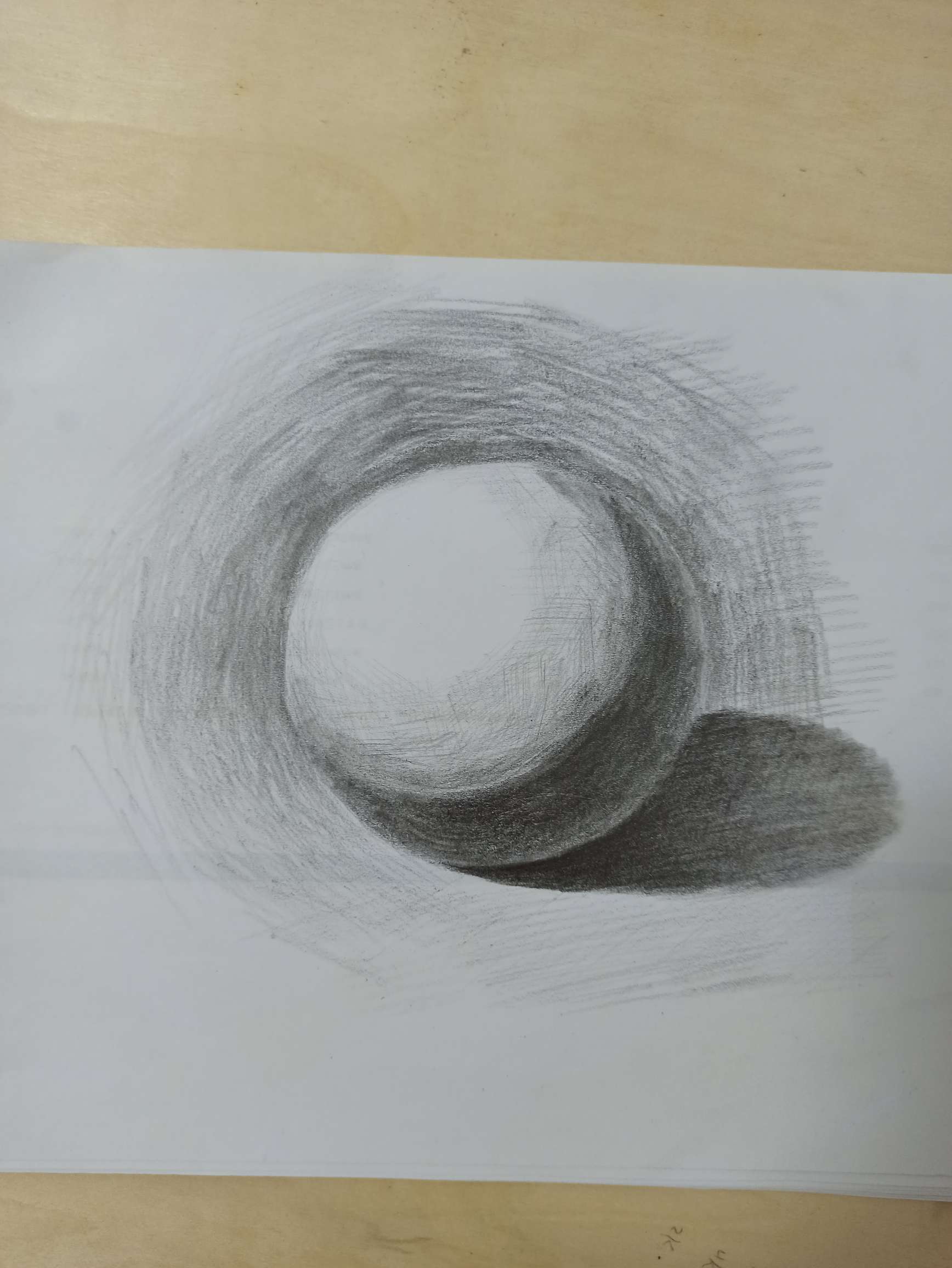 铅笔-素描静物-球体
