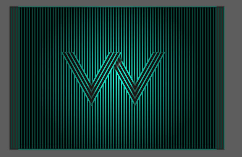 ai-立体w文字效果