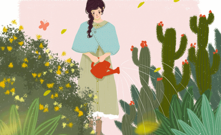 ps-动态插画-花园絮语动态制作视频教程_绘画插画