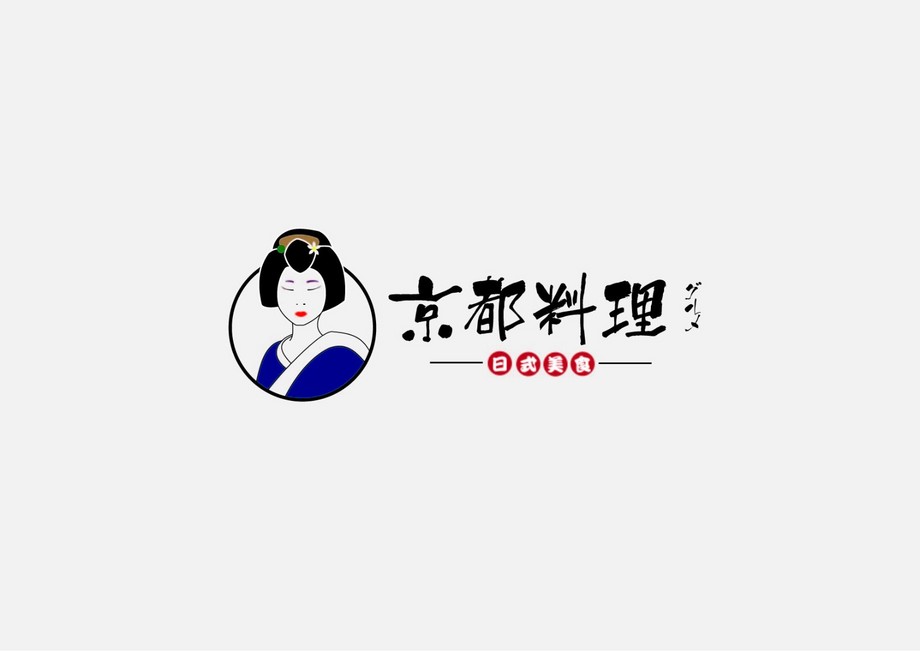 aips餐饮类日式人像logo设计