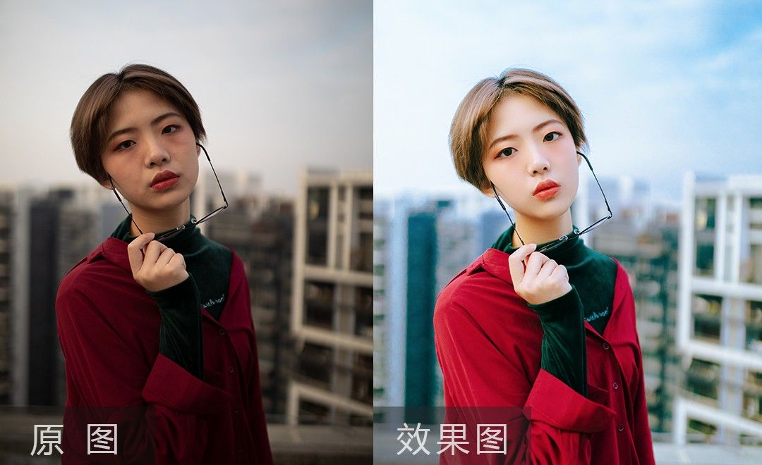 ps lr-天台清新人像调色及人脸液化