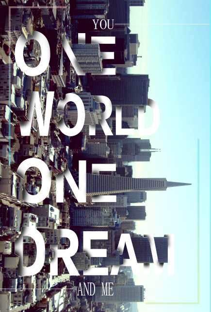 one world one dream_海报设计-虎课网