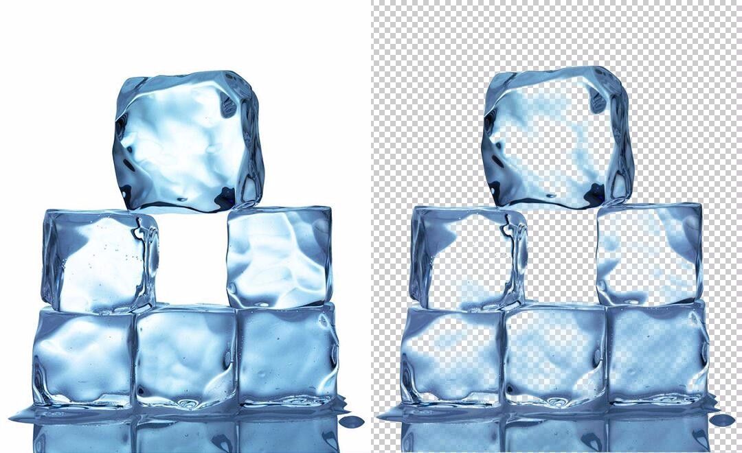 PS-固态透明物体抠图-冰块