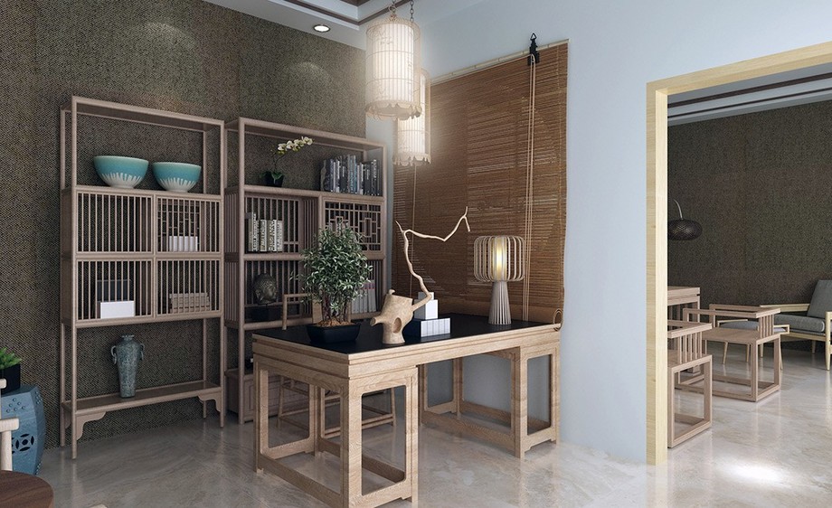 3dsmax vray-中式禅意办公室效果解析与制作01