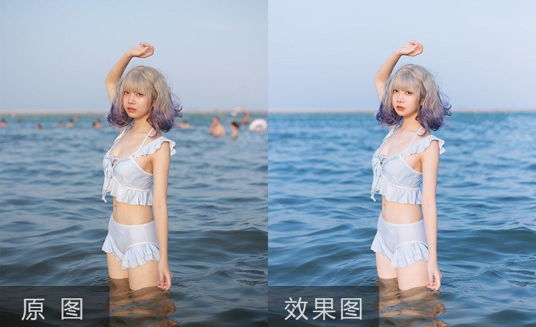 PS-日系泳装人像摄影后期