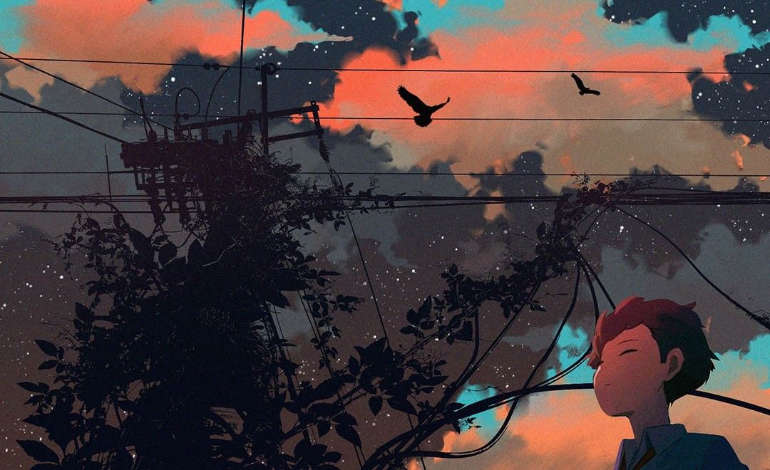 ps-板绘插画-路上的一段风景 - 绘画插画教程_ps(cc)