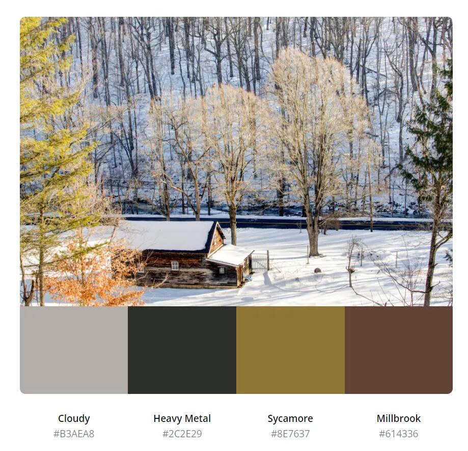 50张冬日配色模板大放送浪漫的冬天该是什么颜色