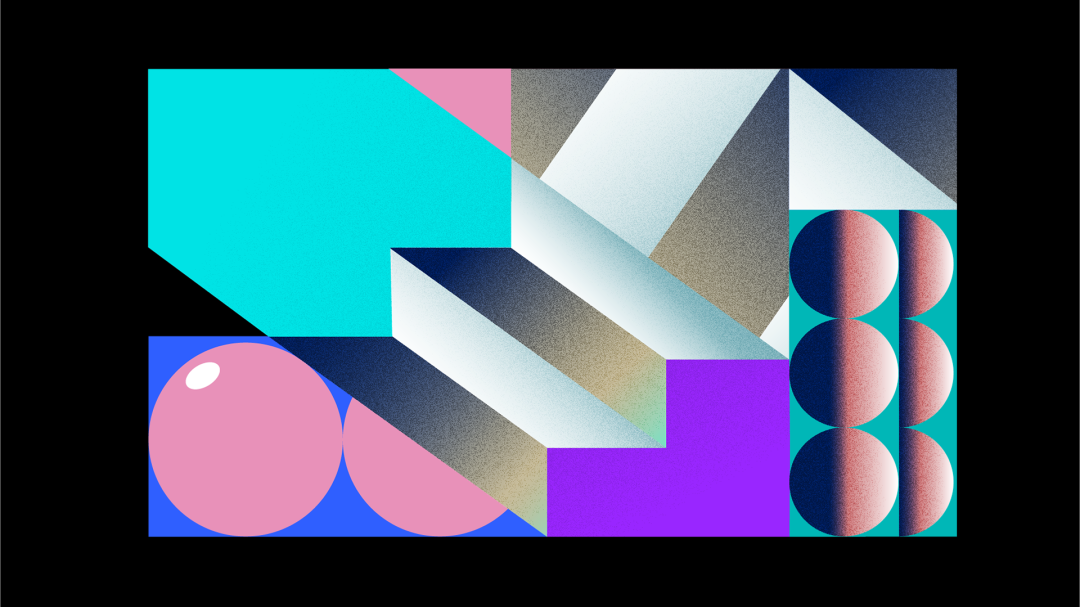 然后有点立体加平面结合的感觉:这一组延展的比较奔放,涉及到平面构成