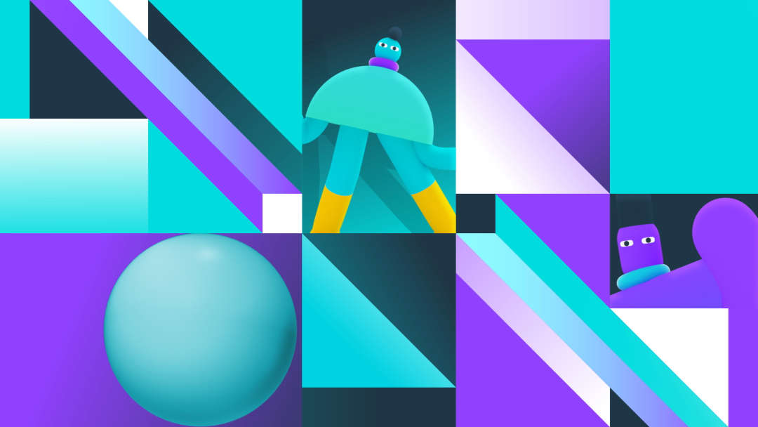 然后有点立体加平面结合的感觉:这一组延展的比较奔放,涉及到平面构成