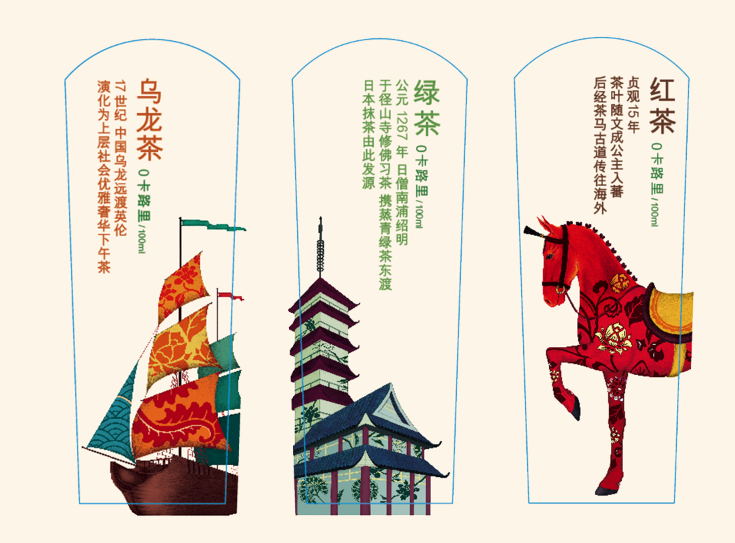 东方树叶设计又出圈不愧是卖水公司中非常懂设计的网友插画太好看永远