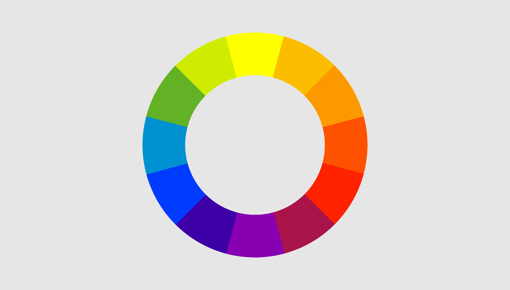 下一步是了解如何选择实际颜色设计师通常依靠色轮来解决这个问题