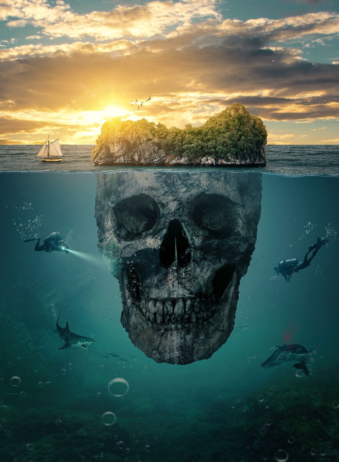 ps-水下骷髅岛合成来源于此课程讲师:andrei-psdbox2019-01-14 15:20