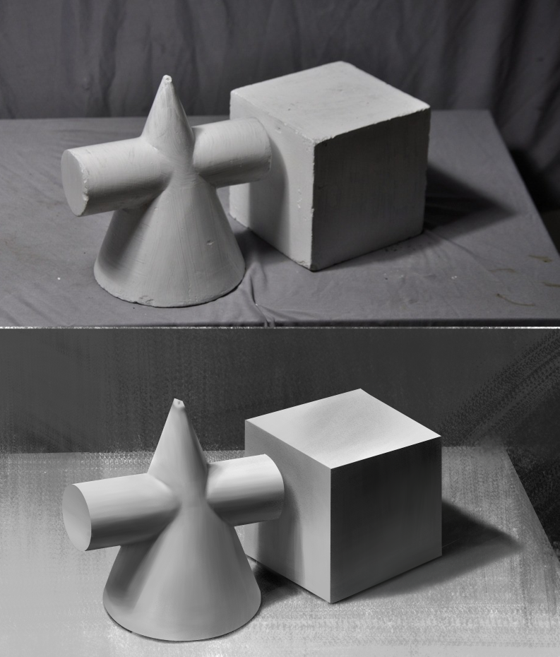 打卡~圆柱体加三角锥有点复杂,但认真耐心的画,还是-来自蒙贤东的动态