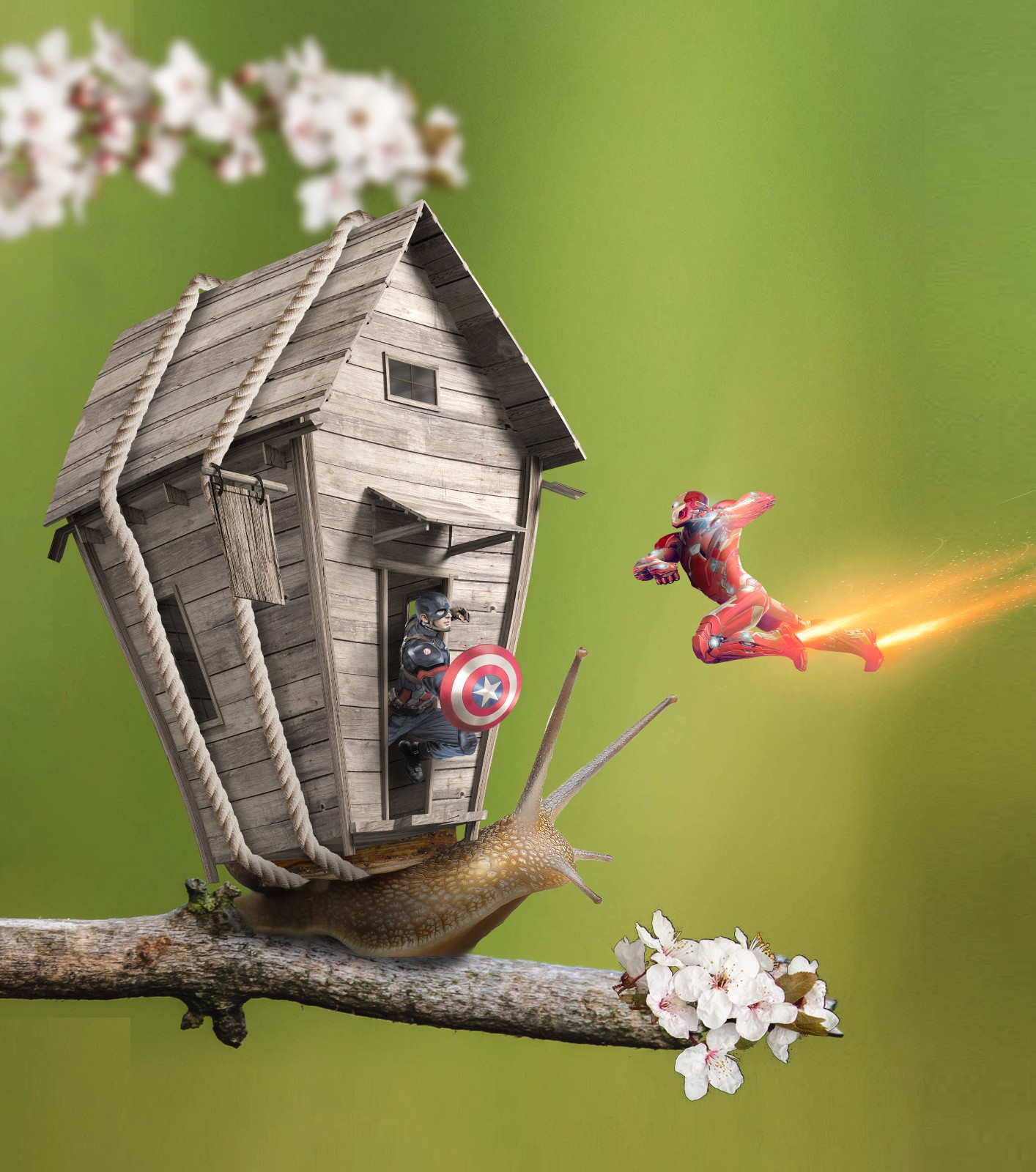 ps-"蜗居"趣味创意合成