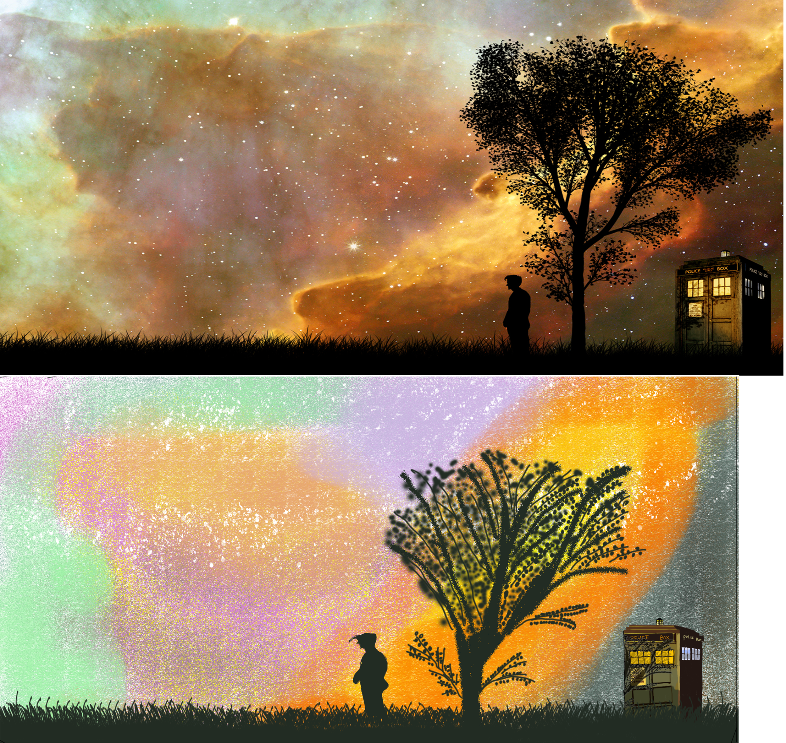 ps-场景插画入门-场景中的元素互动