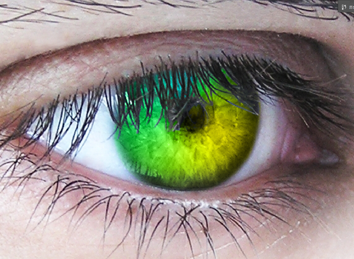浅绿色瞳孔图片