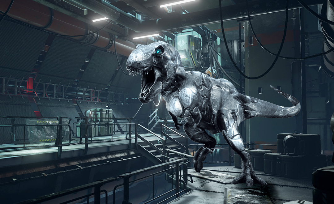 第一期 ps-机械恐龙合成