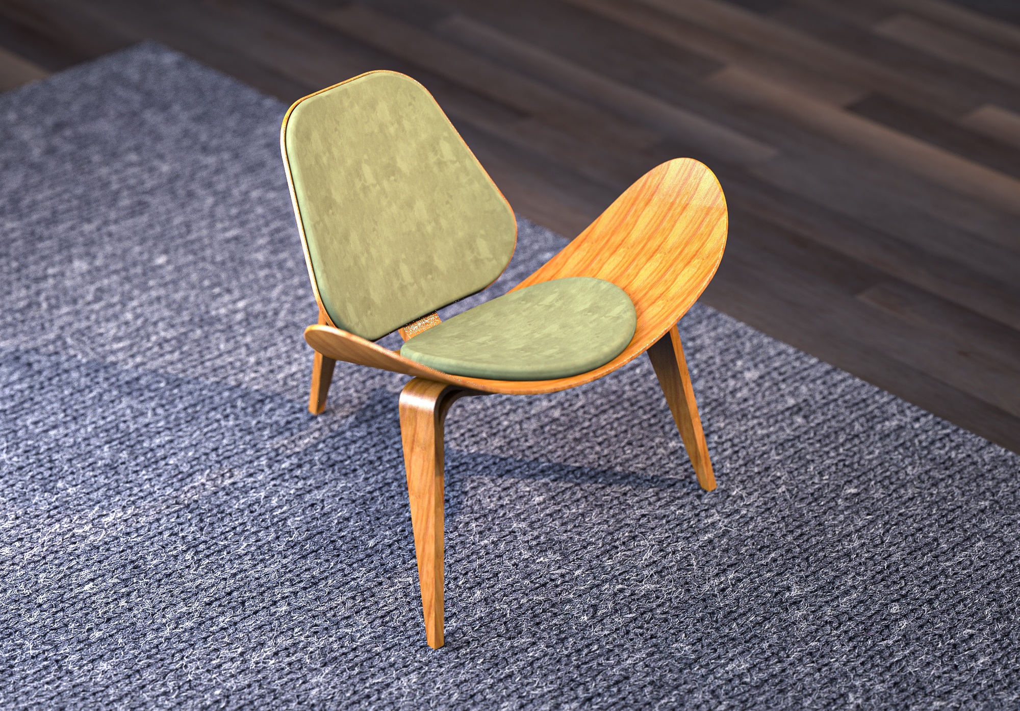 keyshot家具的材质贴图与氛围打光