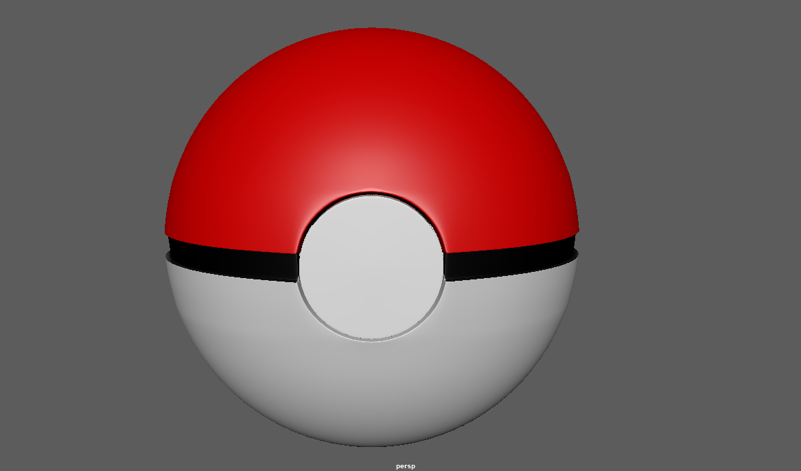 maya精灵球制作练习