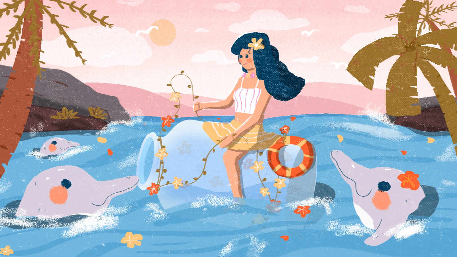 ps-风格手绘-海豚少女来源于此课程讲师:芝士多不多2021-06-15 23:38