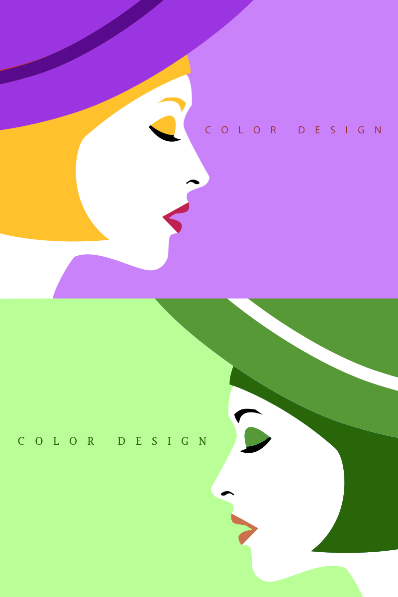 老师,我做了4张图,尝试了4组不同的色彩搭配[图-来自猫咪听雨的动态