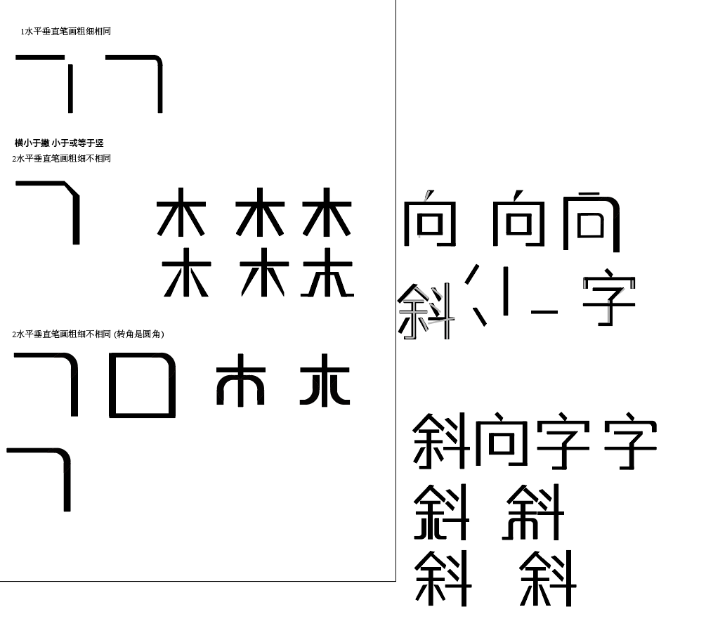 斜向笔画转角练习1[图片]-来自服装类美工的动态 - 虎课网