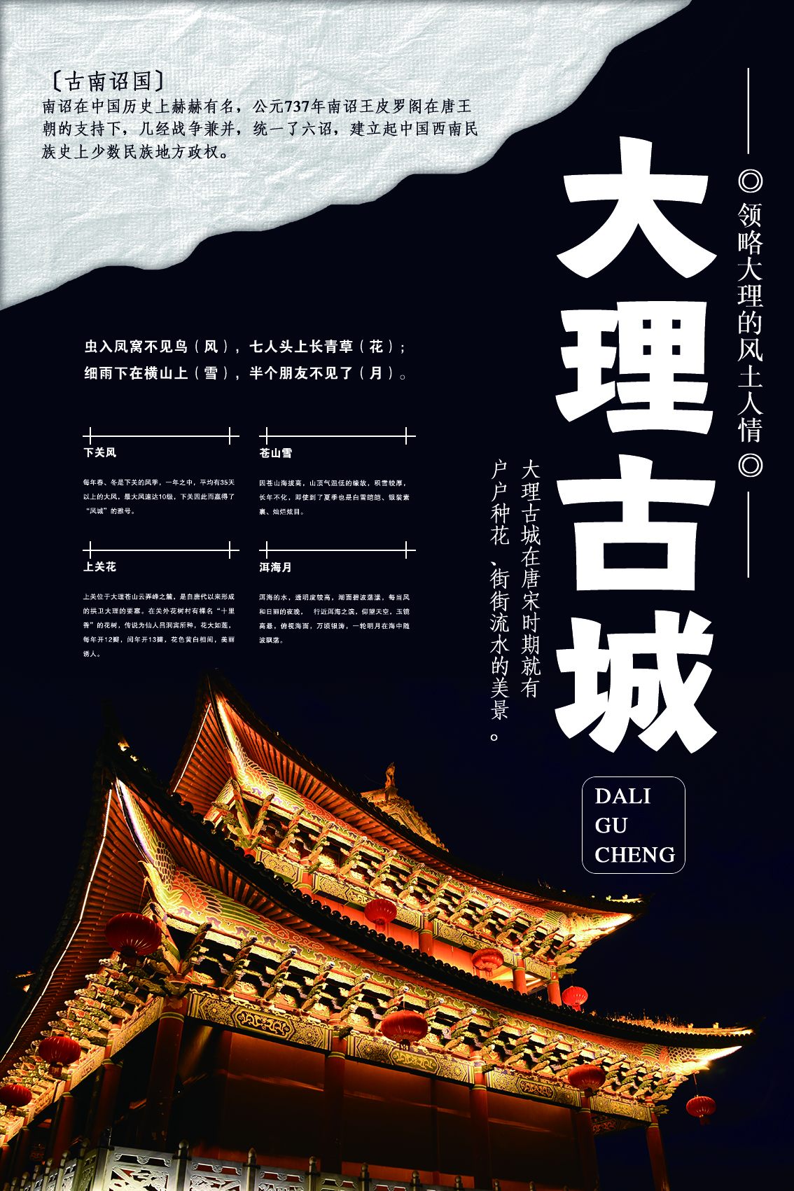 ps-「大理古城」上下构图版式解析来源于此课程讲师:morning2021-08
