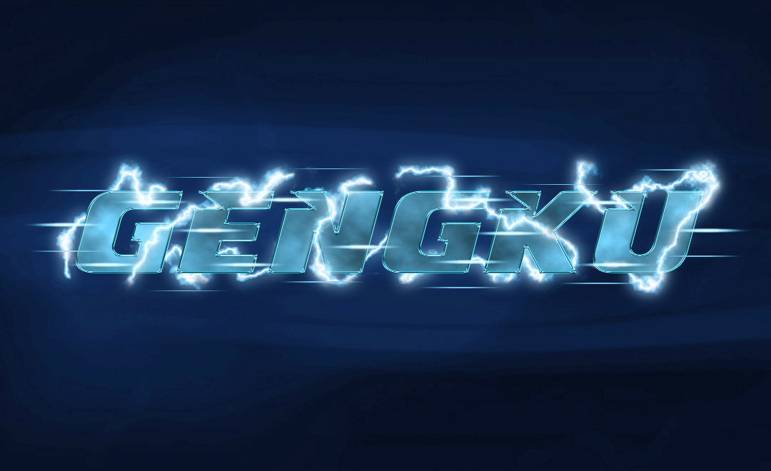 ps-闪电字体效果