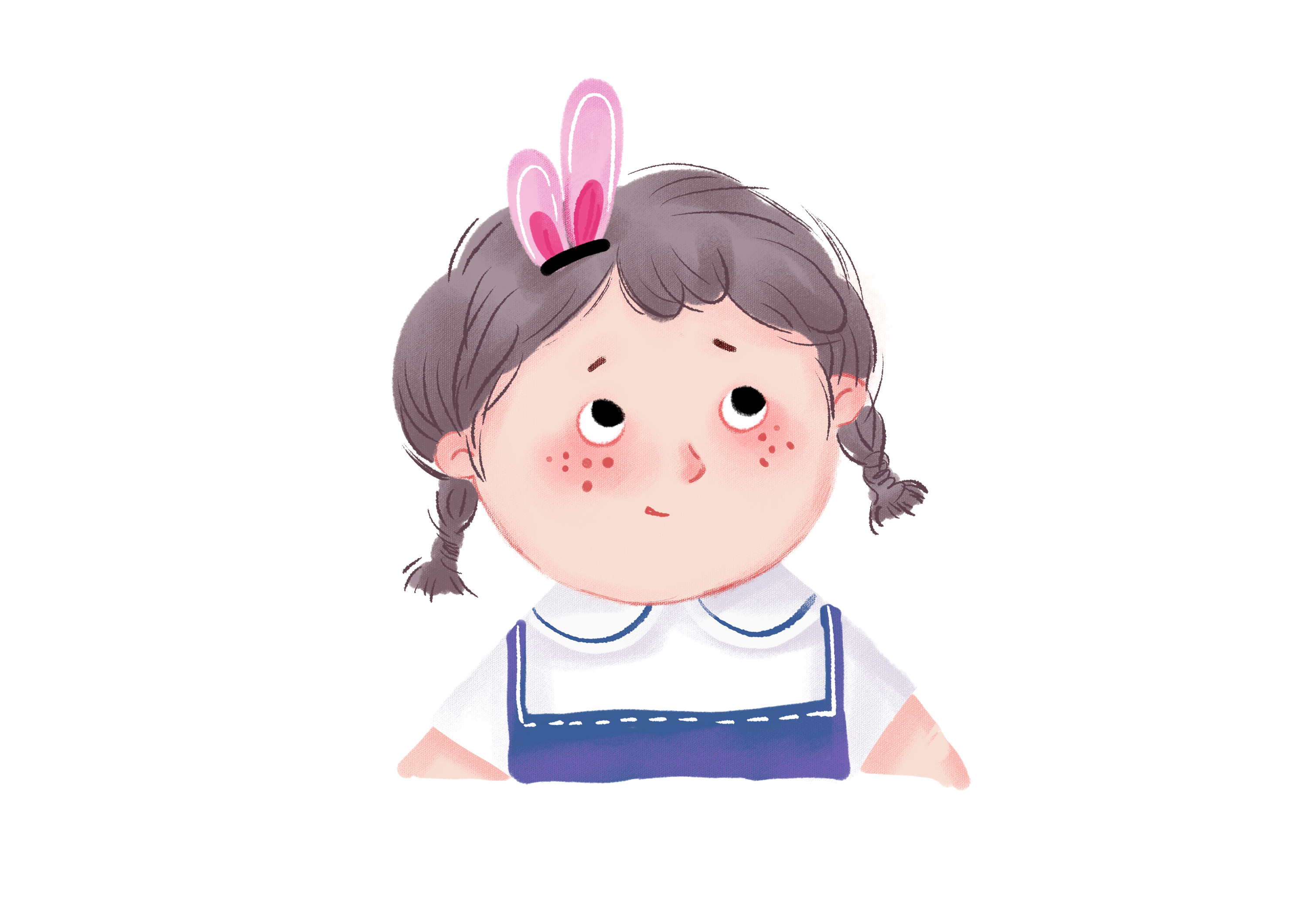 ps-超简单卡通头像兔兔小女孩[图片]-来自果1532934的动态 - 虎课网