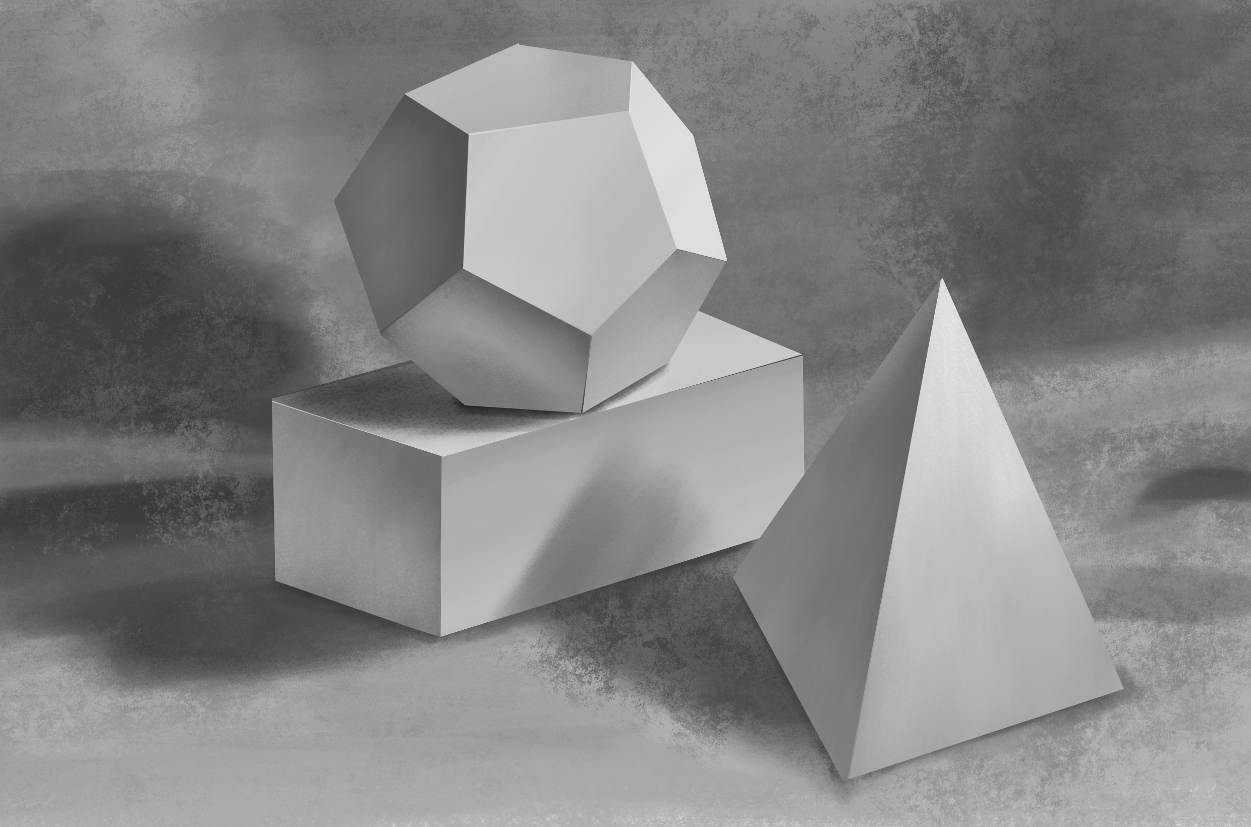 ps-板绘-石膏几何体组合中级(一)来源于此课程讲师:汽酒2021-09-17 23