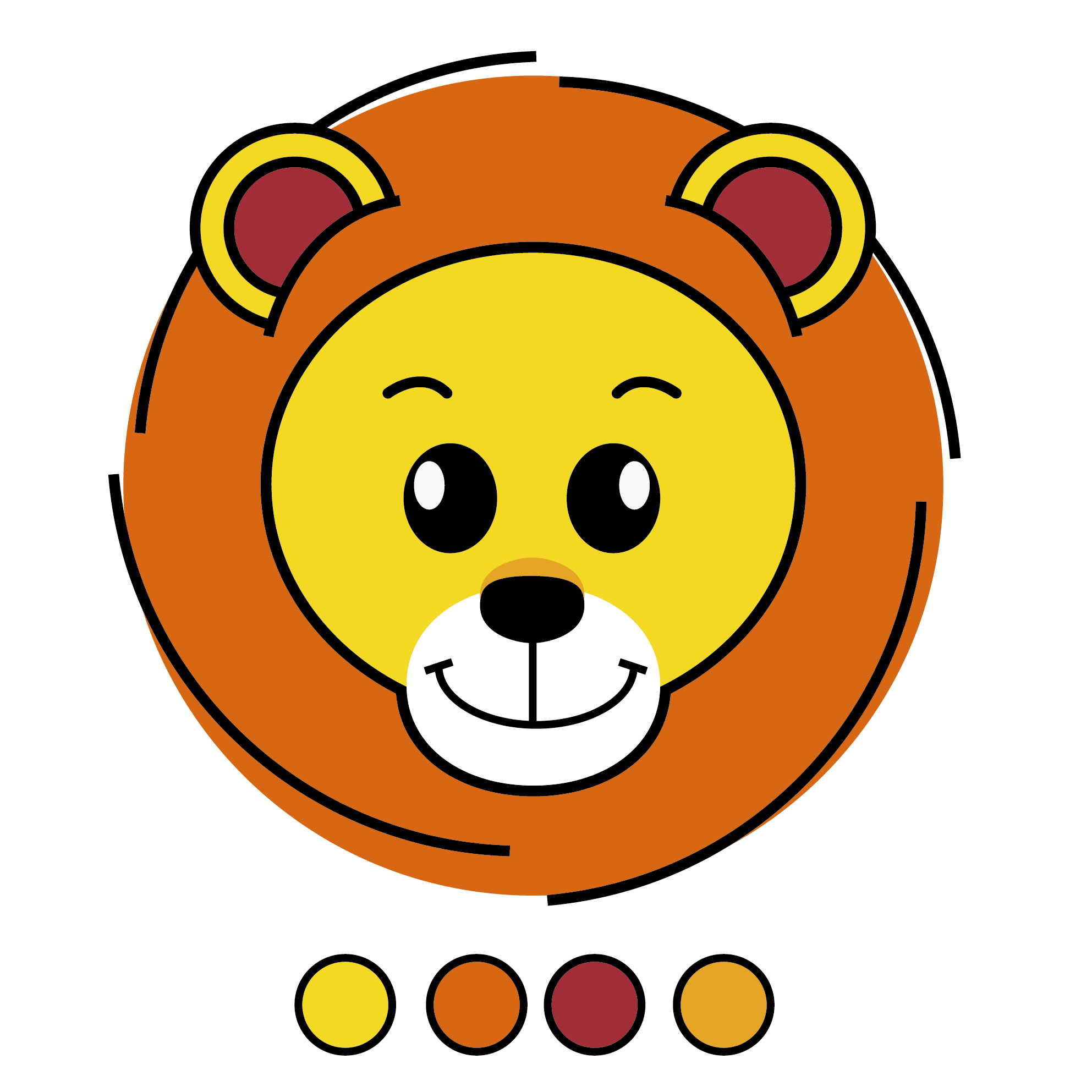 练习-ai卡通标识绘制[图片]-来自nyah的动态 - 虎课网