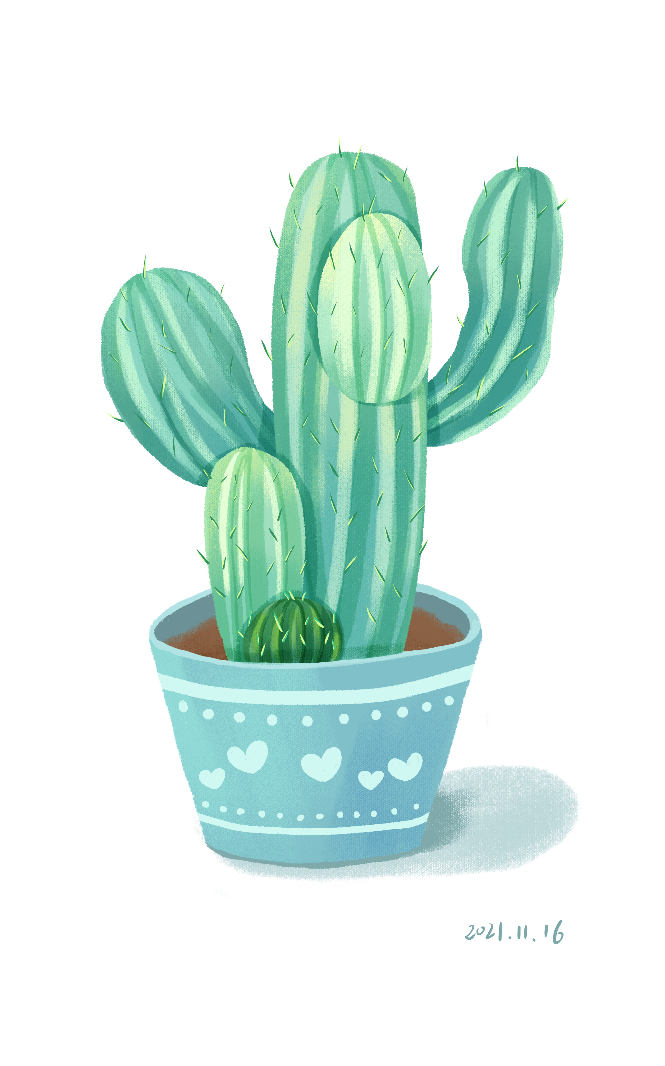 看视频之前完全想象不出来仙人掌是怎么画立体的,看了-来自茜茜的动态