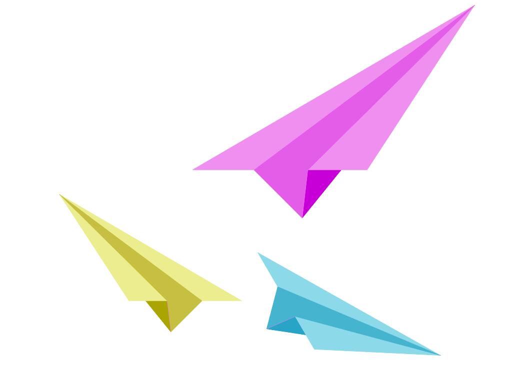 彩色纸飞机~[图片]-来自〆尛果果ル的动态 - 虎课网