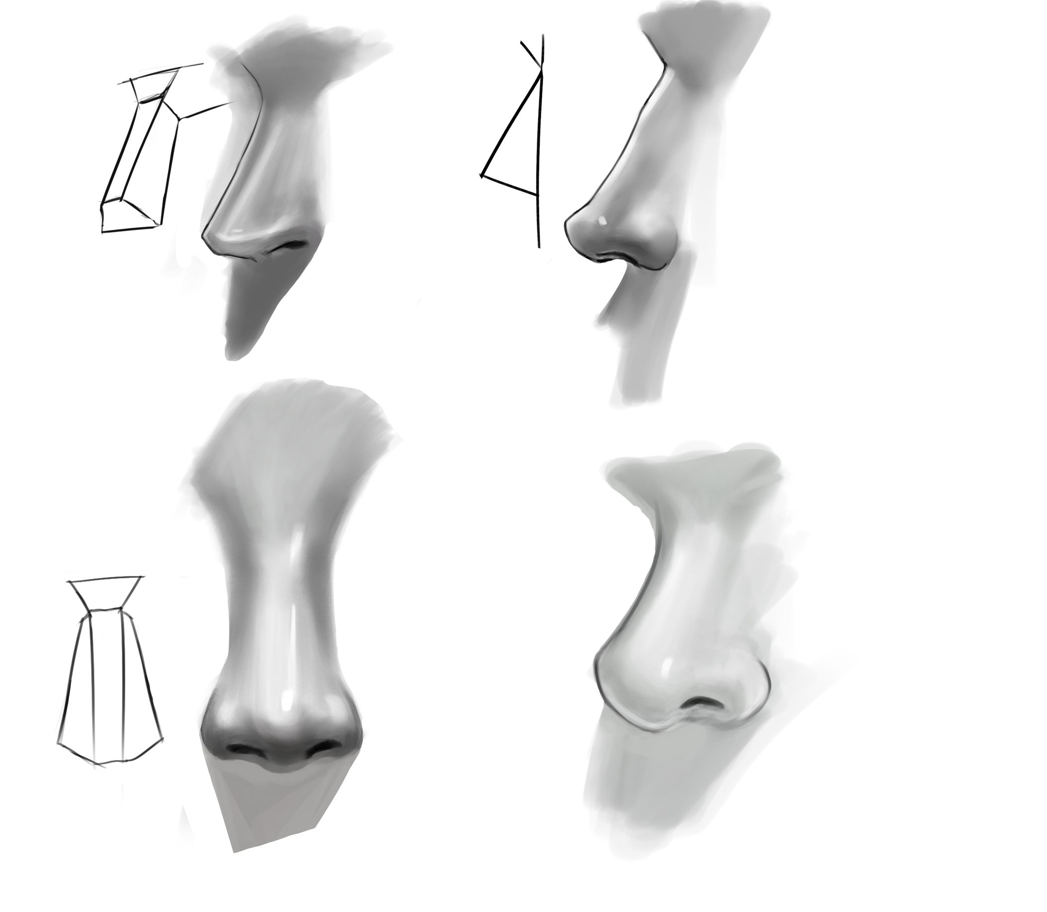 ps鼻子结构cg五官解析