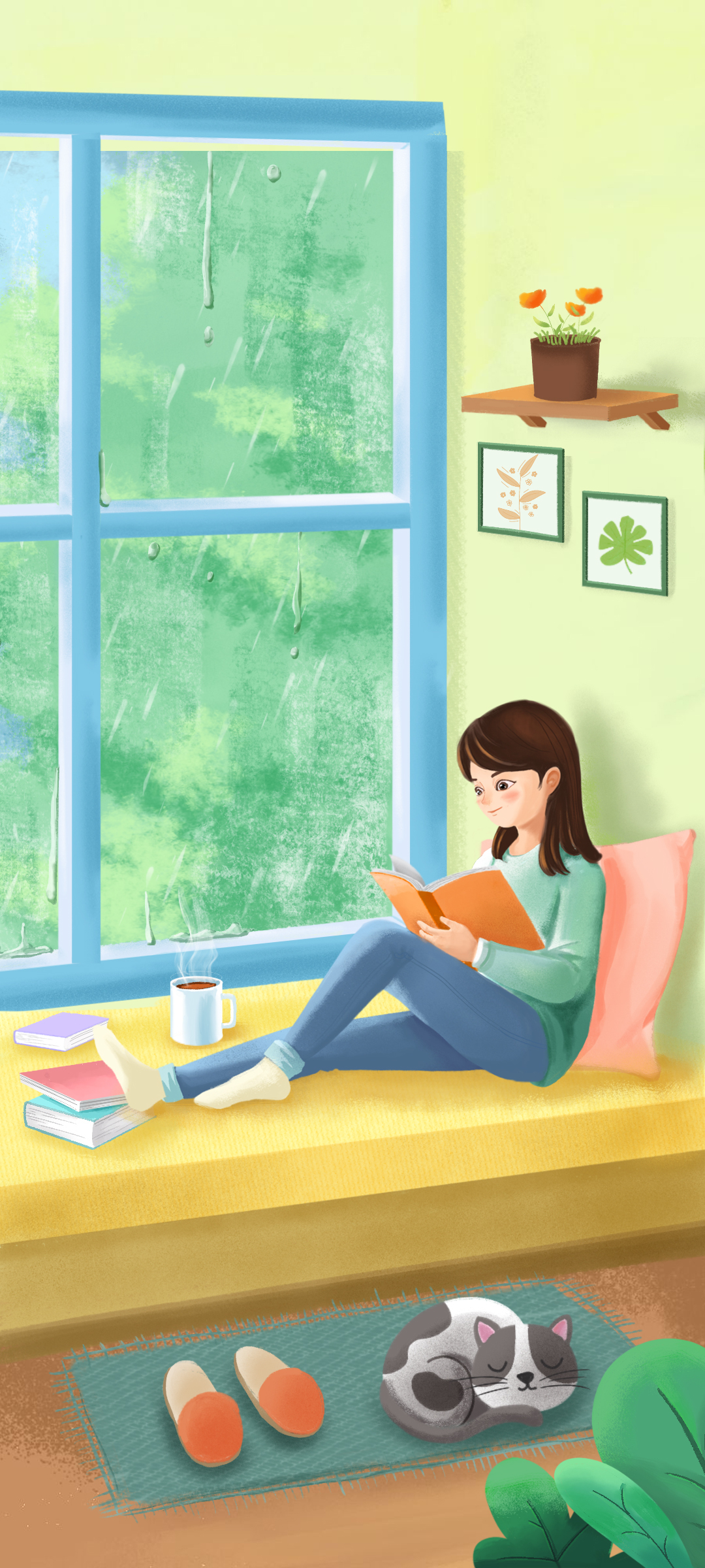 手机壁纸design —— 午后小憩