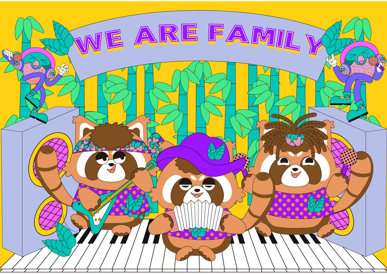 wearefamily保护小熊猫保护我们最萌的小伙伴