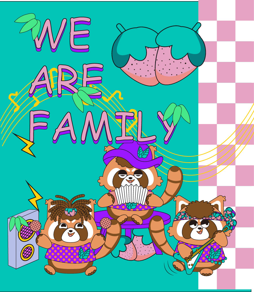 小熊猫系列文创用品小熊猫图案系列文创用品原创作品 / 海报设计发布