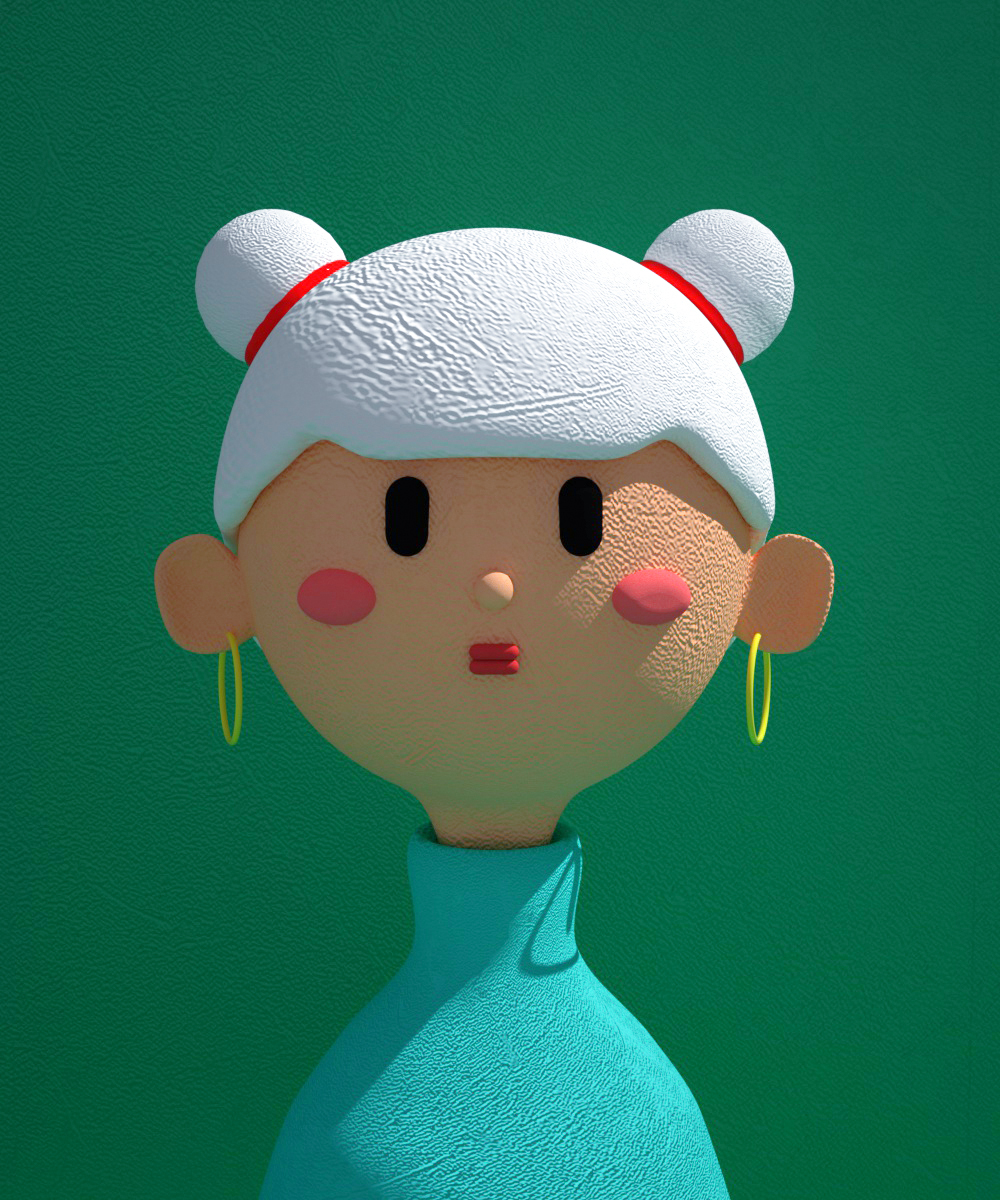 c4d oc md穿衣服的卡通人偶,原创作品,c4d教程,红豆饭 - 虎课网