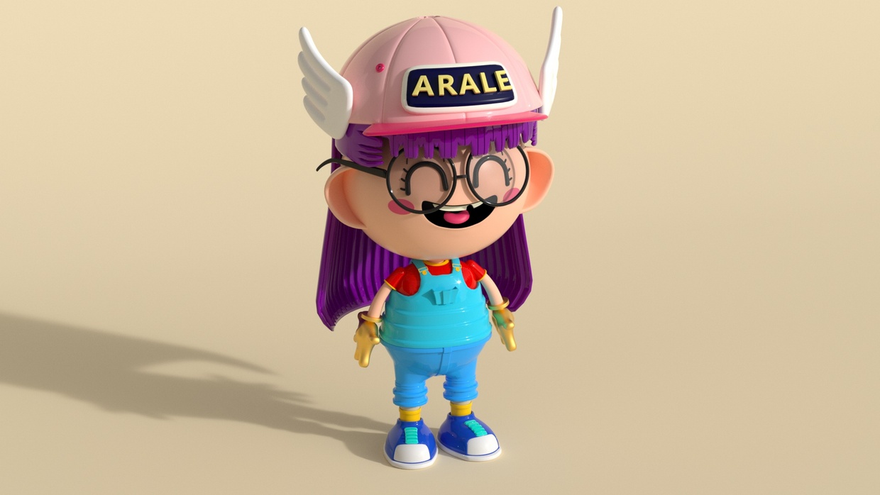 c4d卡通人物iq博士建模渲染