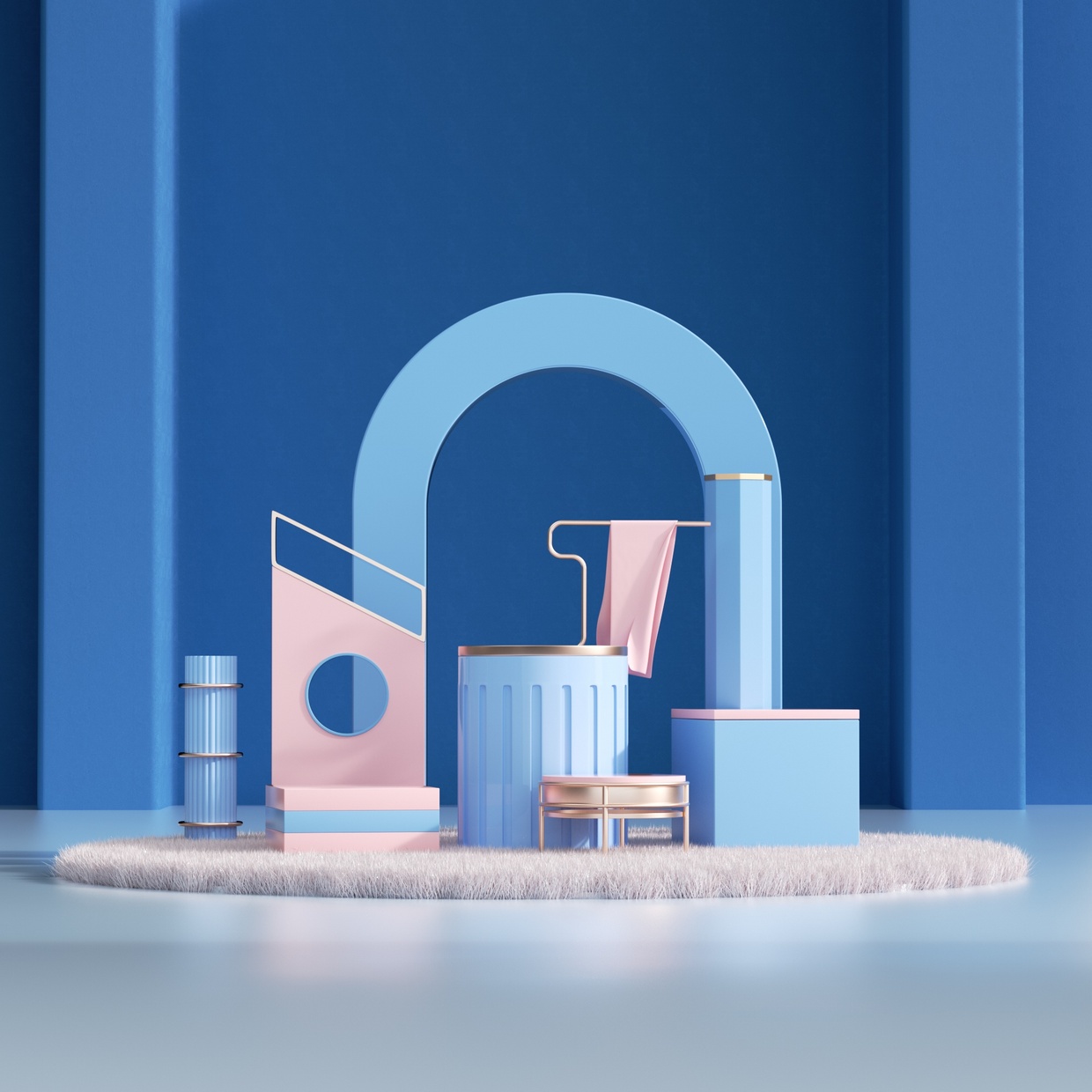 c4d建模及渲染-场景搭建,临摹作品,海报设计,陶冶情操的翔仔包 - 虎课