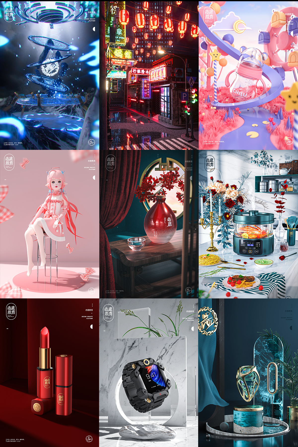 1月作品集C4d+Octane产品渲染,原创作品,C4D教程,胖雪 - 虎课网