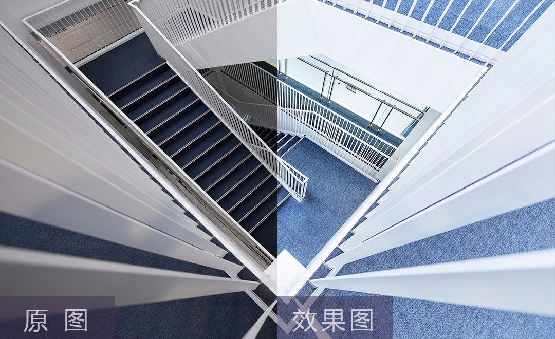 PS+LR-干净的楼梯后期减法修图