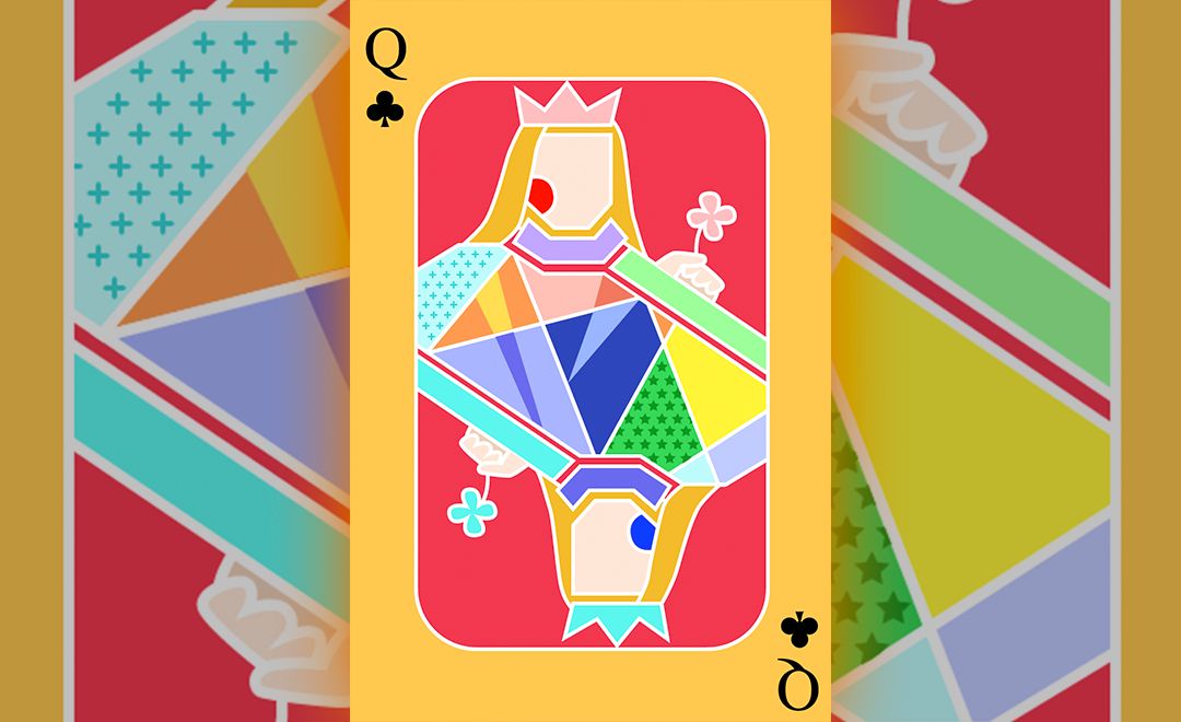 AI-扑克牌配色海报