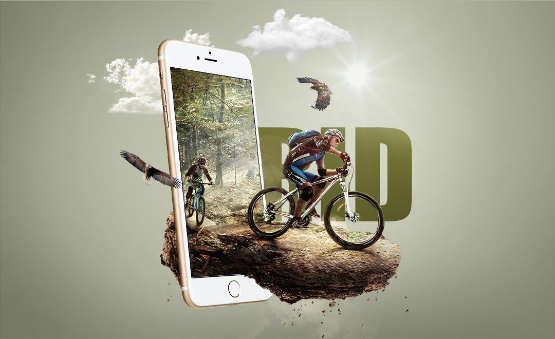 PS-骑行创意合成