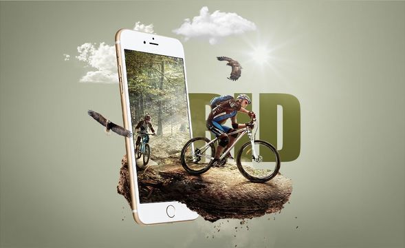 PS-骑行创意合成