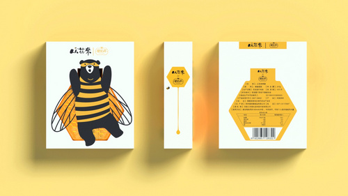AI-创意蜂蜜包装