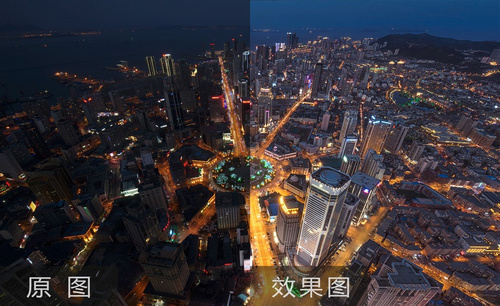 PS-城市俯瞰风光的堆栈拍摄及后期方法