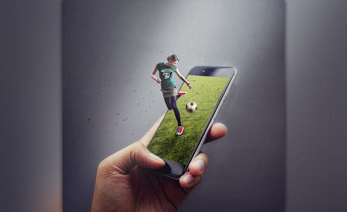 ps-手机足球合成